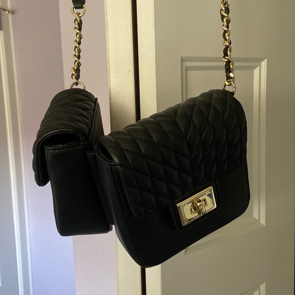 Karl Lagerfeld Unique 2 Section Shoulder Bag - Picture 3 of 5